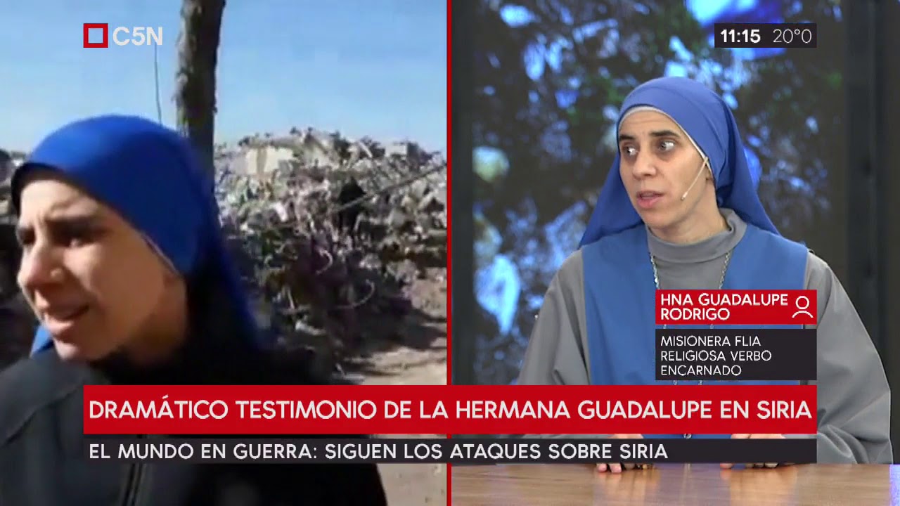 Siria: Dramático testimonio de la hermana Guadalupe