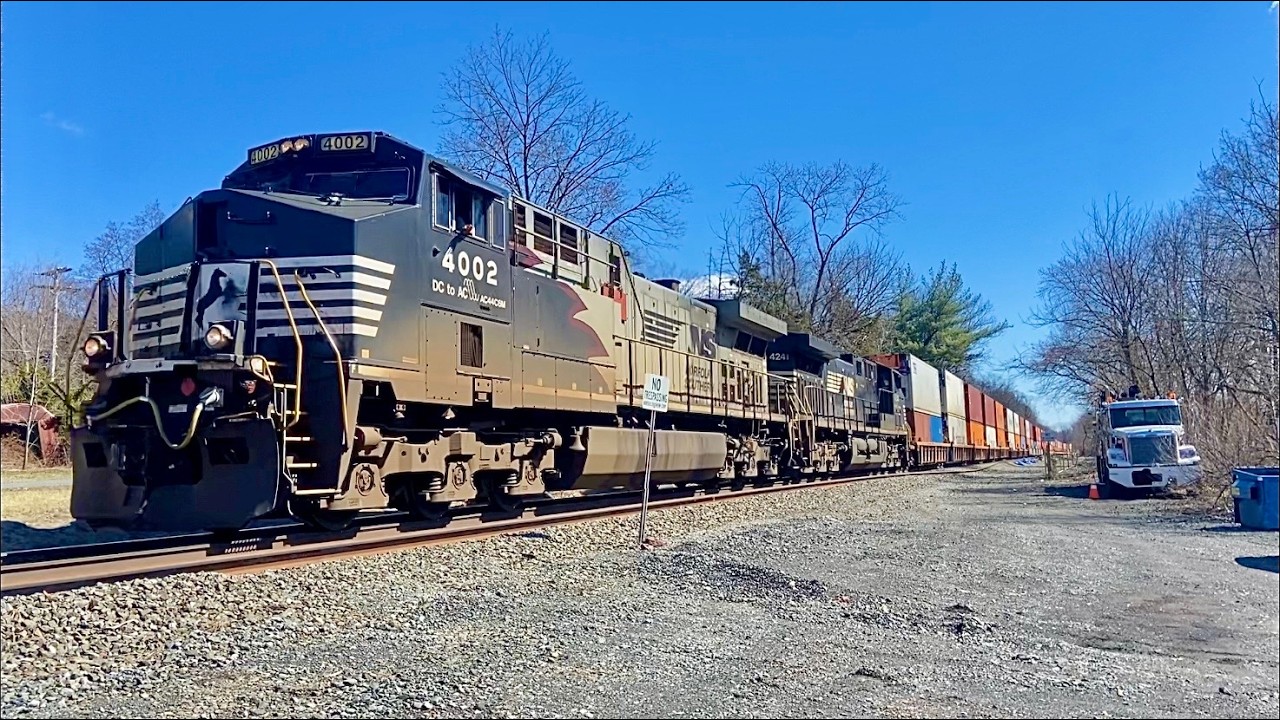 NS 4002 (Red Flame Thrower Unit) Leads NS 269 in Three Bridges NJ