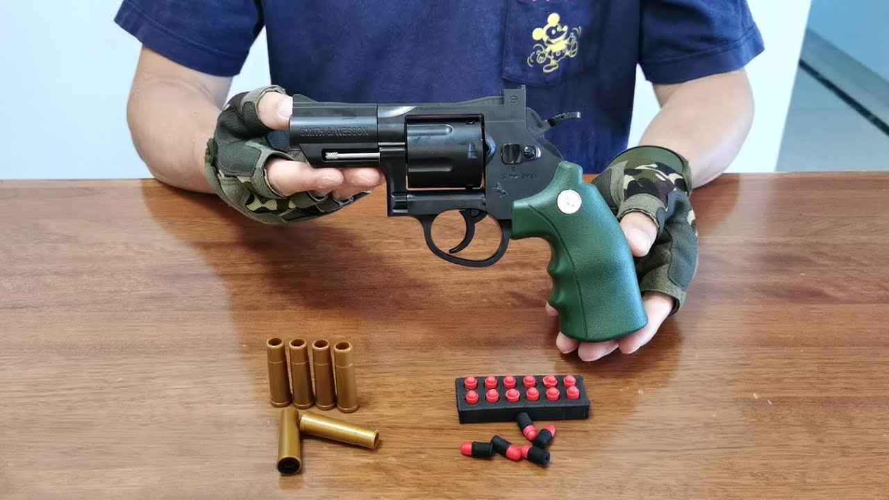 ZP5 Revolver Soft Bullet Toy Gun Unboxing 2022 - Realistic Airsoft Pistol