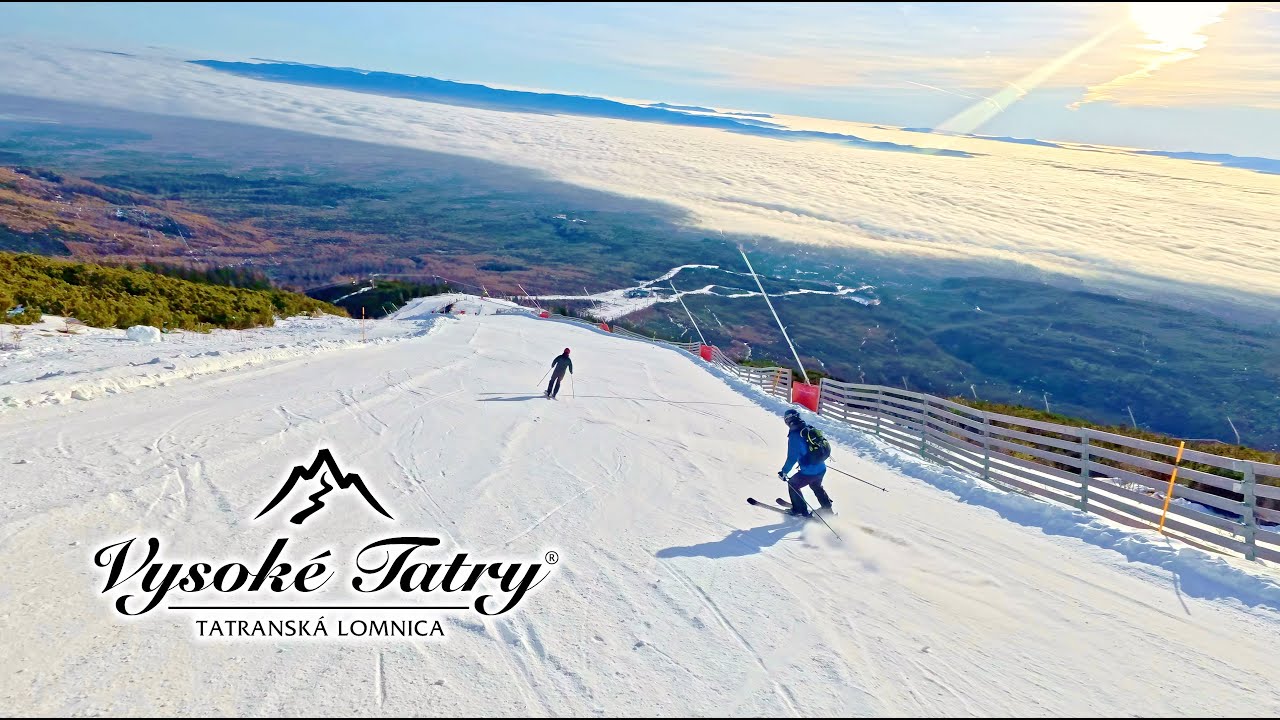 Skiing Vysoké Tatry -Tatranská Lomnica - Tatras Slovakia: Overview of Resort & Some of Easier Slopes