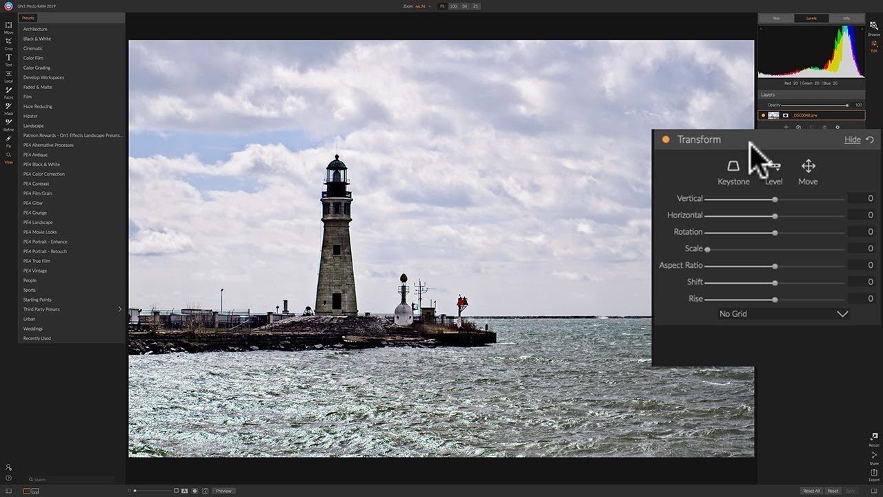 On1 Photo RAW 2019 - 5: Develop Module