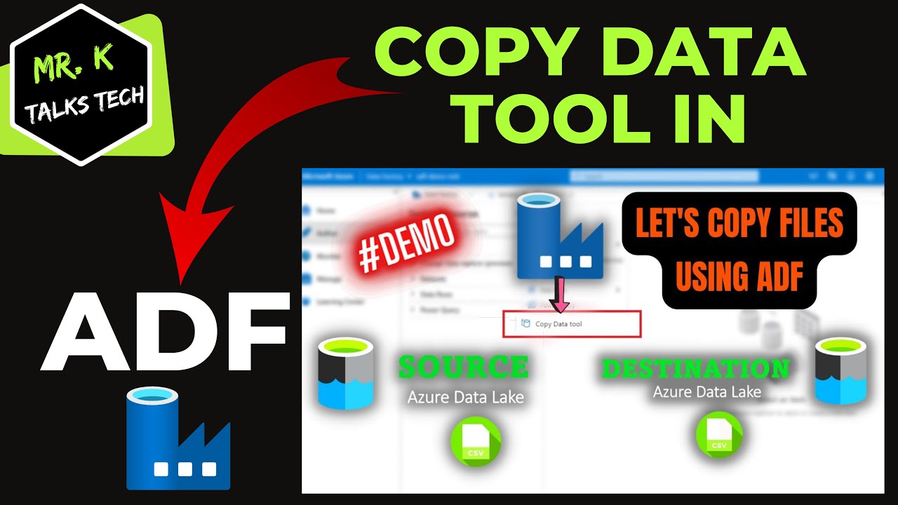 5. КОПИРОВАНИЕ ДАННЫХ с помощью инструмента COPY DATA TOOL в Azure Data Factory | Учебные пособия...