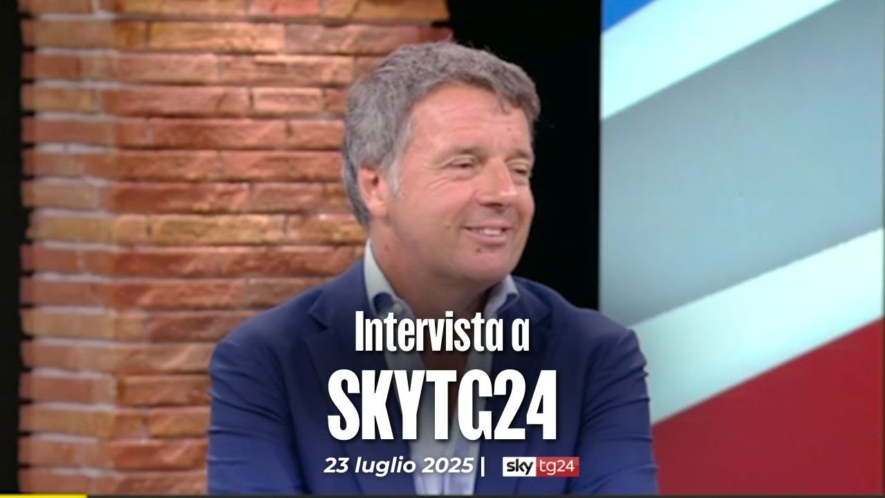 Matteo Renzi ospite a SkyTG24 | 23/07/2025