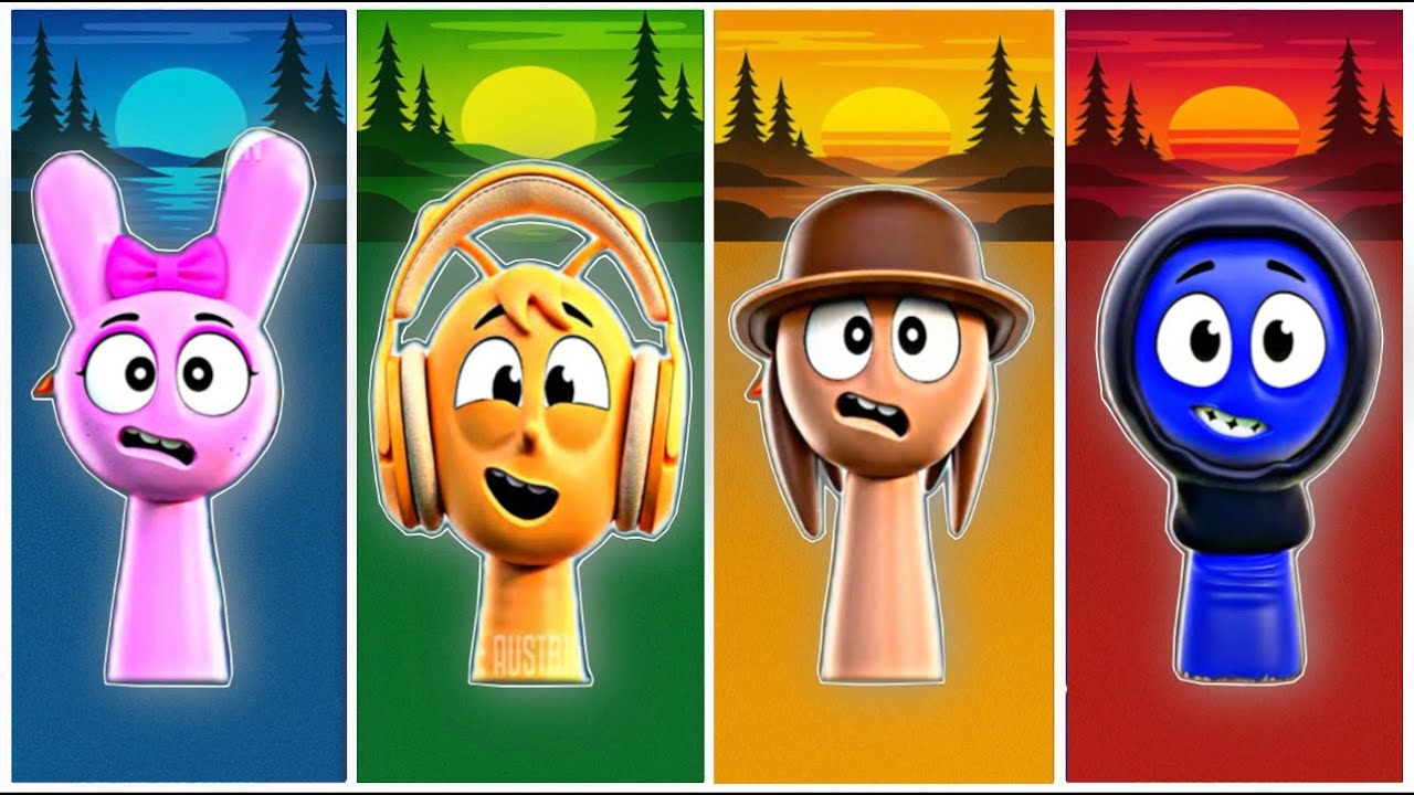 Tiles Hop - Sprunki 🆚 Sprunki 🆚 Sprunki 🆚 Sprunki Blue 🎶 Tiles Hop EDM Rush