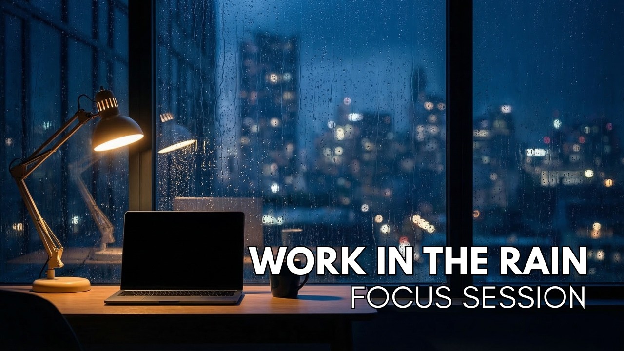 Rainy Night Focus — Deep Work Music with Rain Ambience