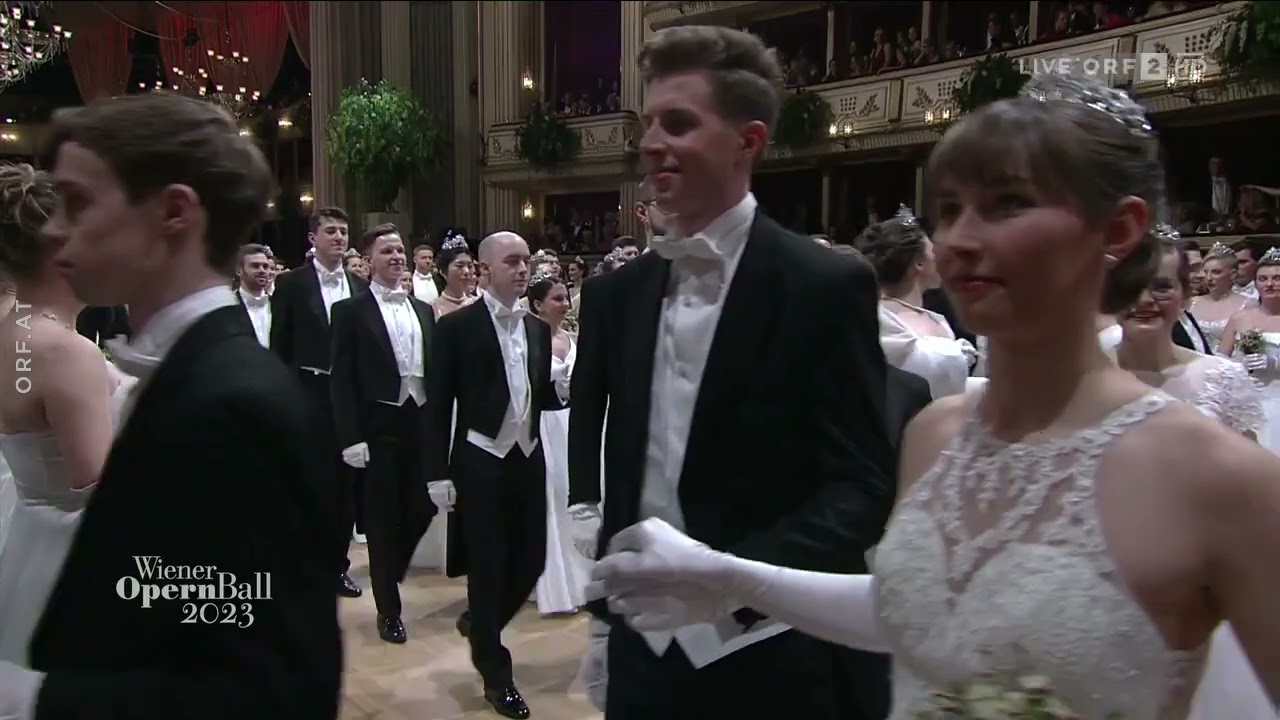 Opernball 2023 - Einzug der Debütantinnen und Debütanten