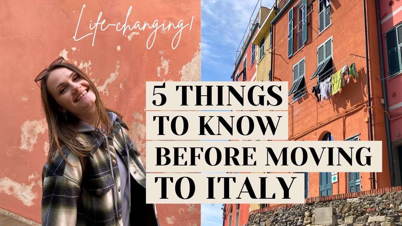 5 THINGS YOU MUST DO BEFORE MOVING TO ITALY 🇮🇹