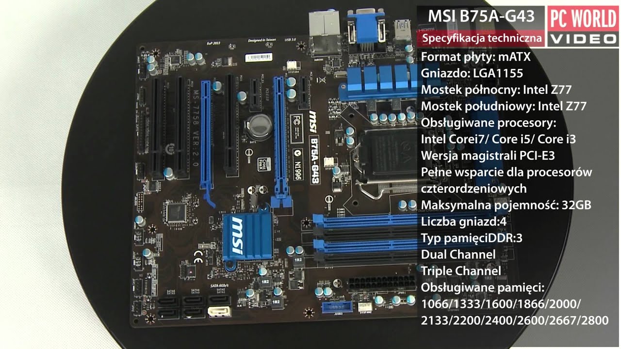 MSI B75A-G43 - test PC World