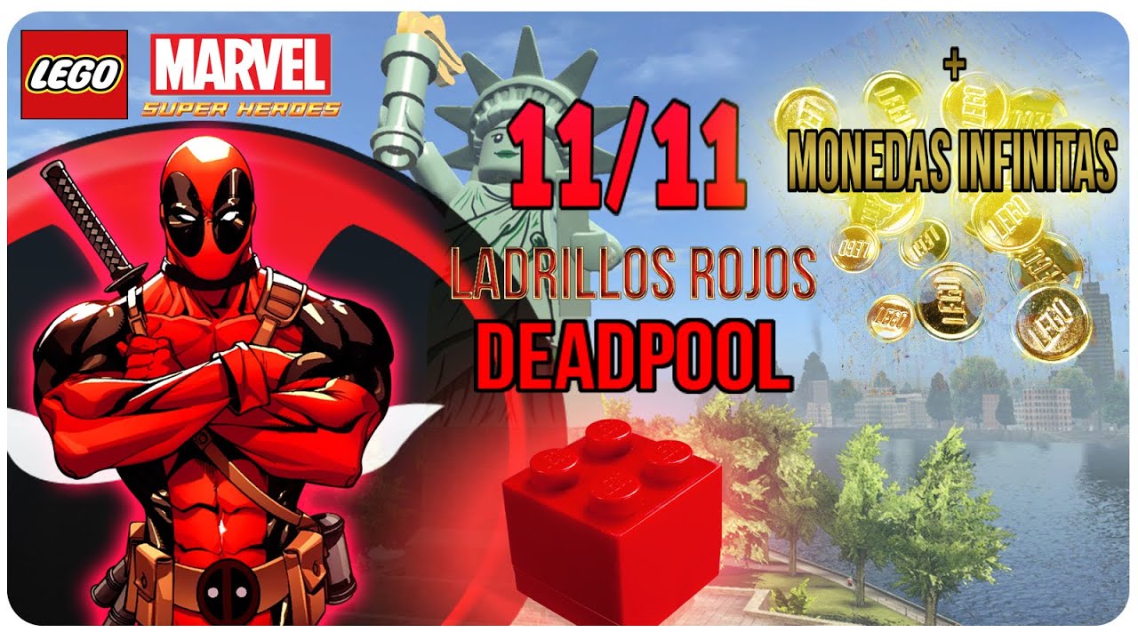 LEGO Marvel SuperHeroes - 11/11 LADRILLOS ROJOS (DeadPool) + Dinero Infinito - Martin Maidana