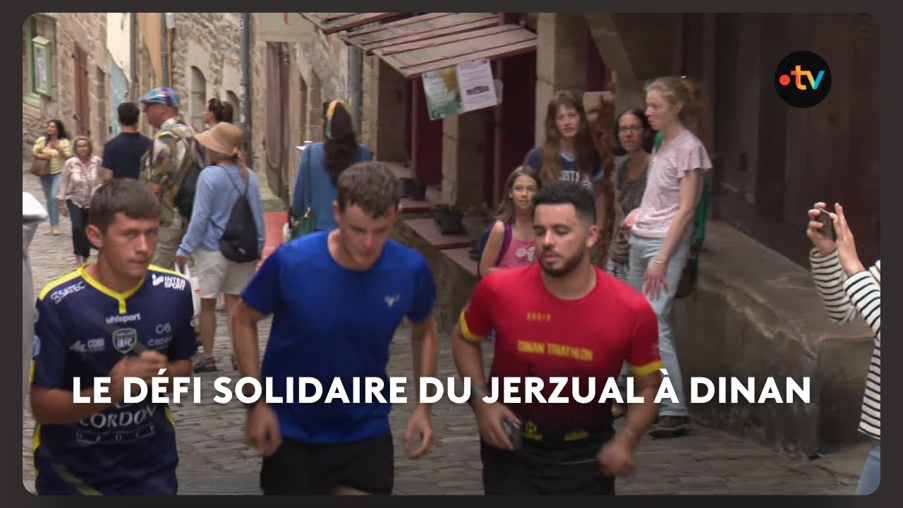 Solidaire du Jerzual &agrave; Dinan : un engagement physique intense pour collecter des dons.