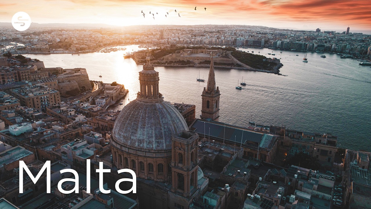 [4K UHD] Malta🇲🇹 Ambient Drone Film + Ambient Chillout Music for Relax