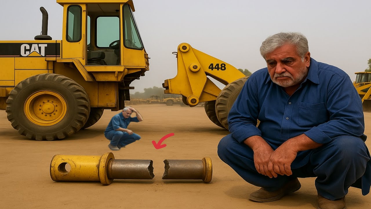 Caterpillar Loader Broken Center Pin – Repaired Like Brand New by Pakistani Mechanic