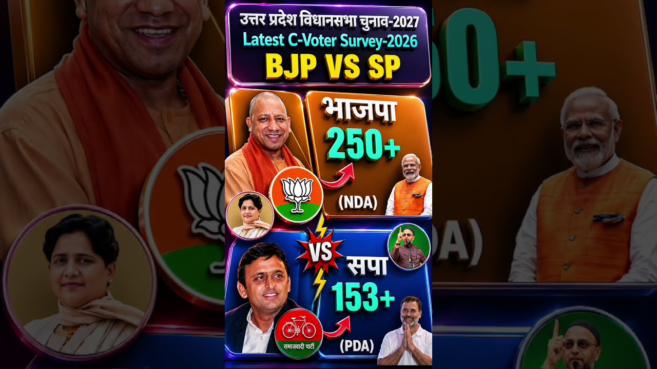 🚨🔥Big Update: UP Assembly Election 2027Survey! BJP vs SP Seat Projection |Anandgkstudy #bjp