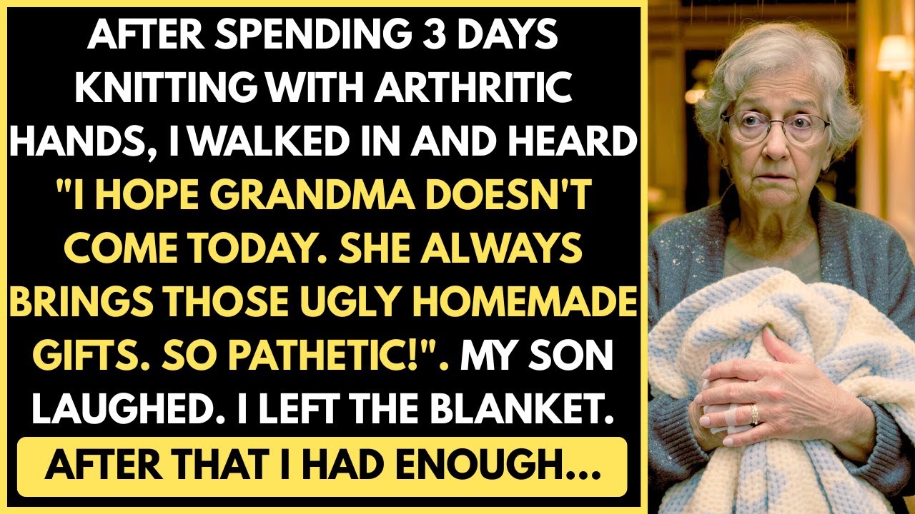 After 3 Days Knitting a Blanket for My Grandchild, I Heard: 'She Always Brings Pathetic Gifts'
