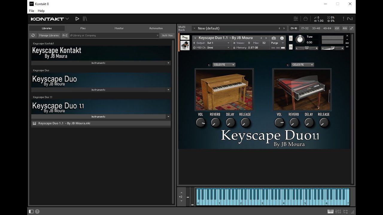 Kontakt Keyscape Duo 1.1 (V8.8.0) - By JB Moura