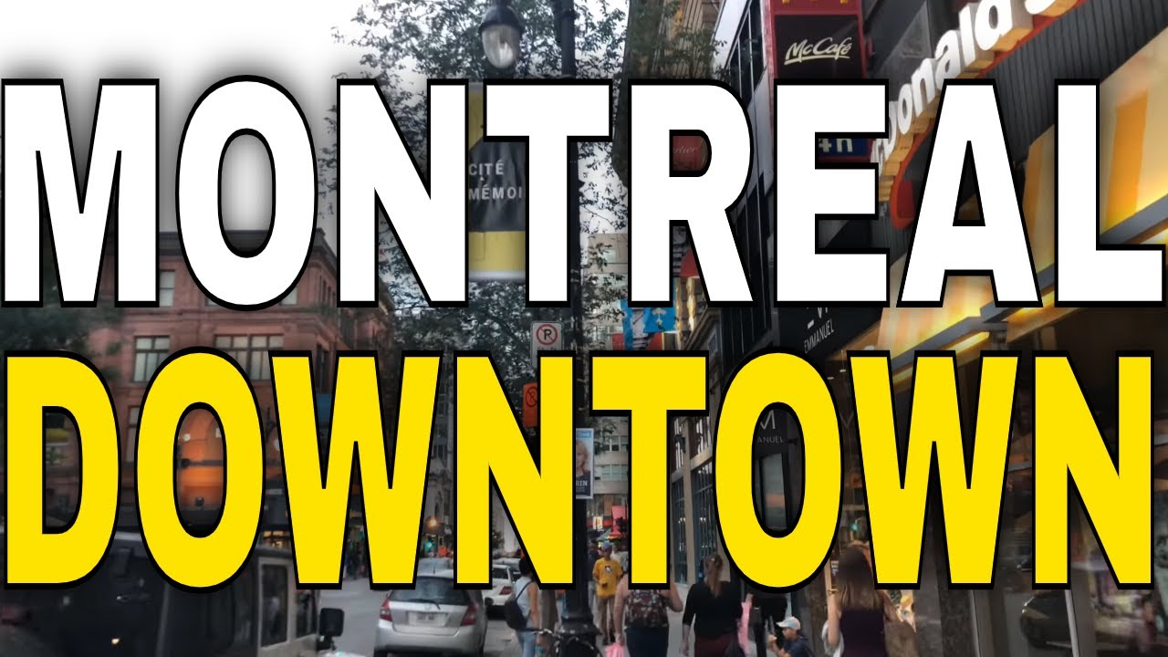4K - Walking Tour Montreal - Sainte-Catherine Street From West to East - 【4K】
