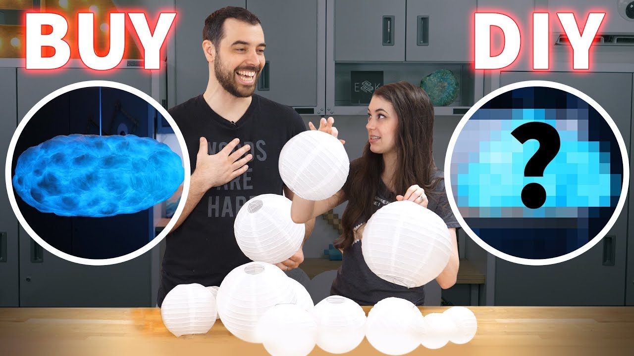 BUY vs DIY - $3000 Cloud Lamp (w/ speaker & responsive lights!)