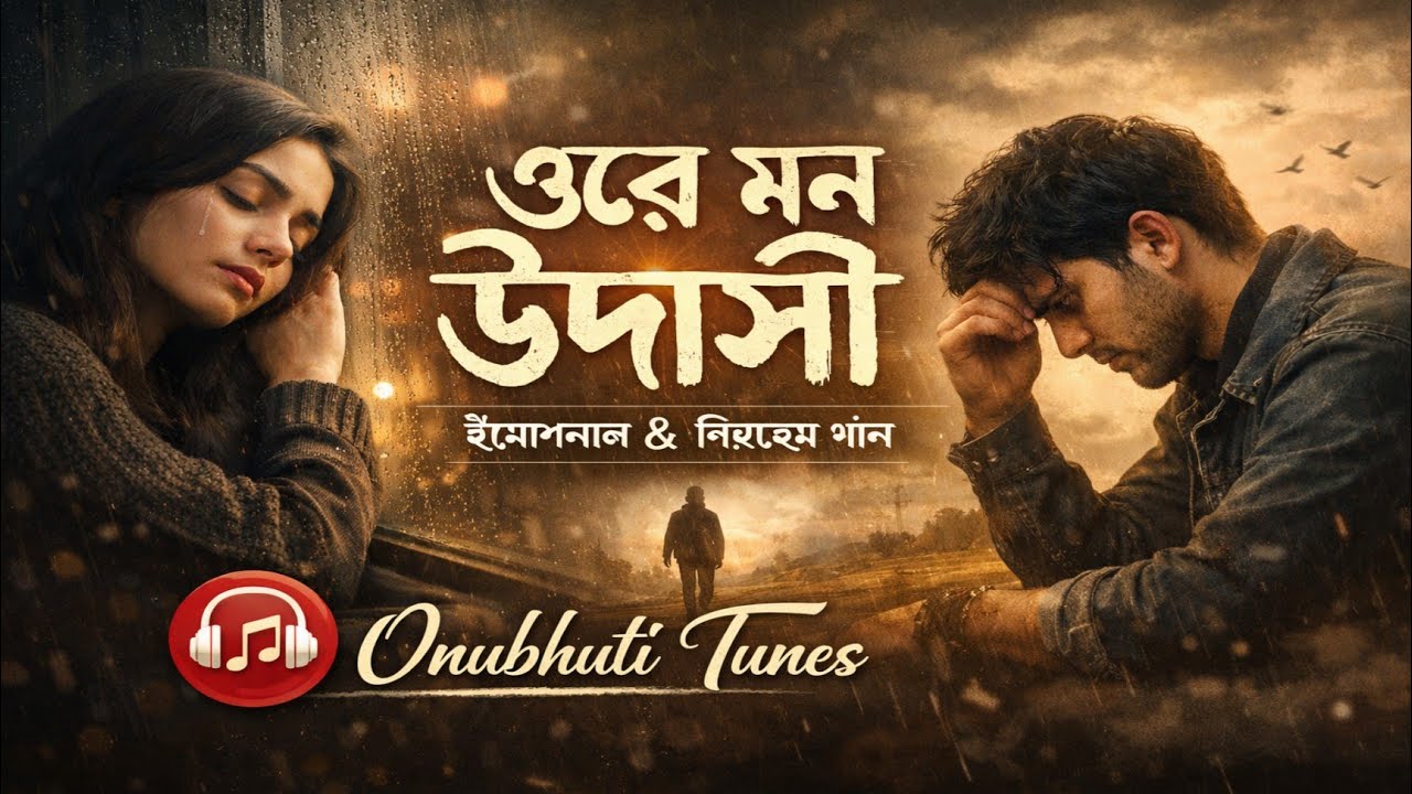 ওরে মন উদাসী 💔 | Ore Mon Udashi | Emotional Bangla Sad Song | Onubhuti Tunes