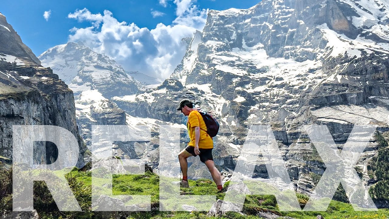 Тихий поход в Швейцарских Альпах 4K - Отдых / Учеба / Сон