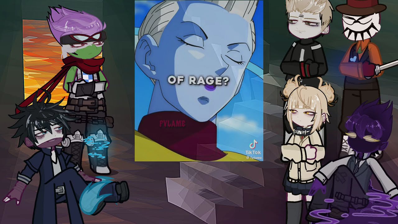 MHA BNHA villains 𝙧𝙚𝙖𝙘𝙩 𝙩𝙤 Whis | goku | dragonball | Deku | Gacha life