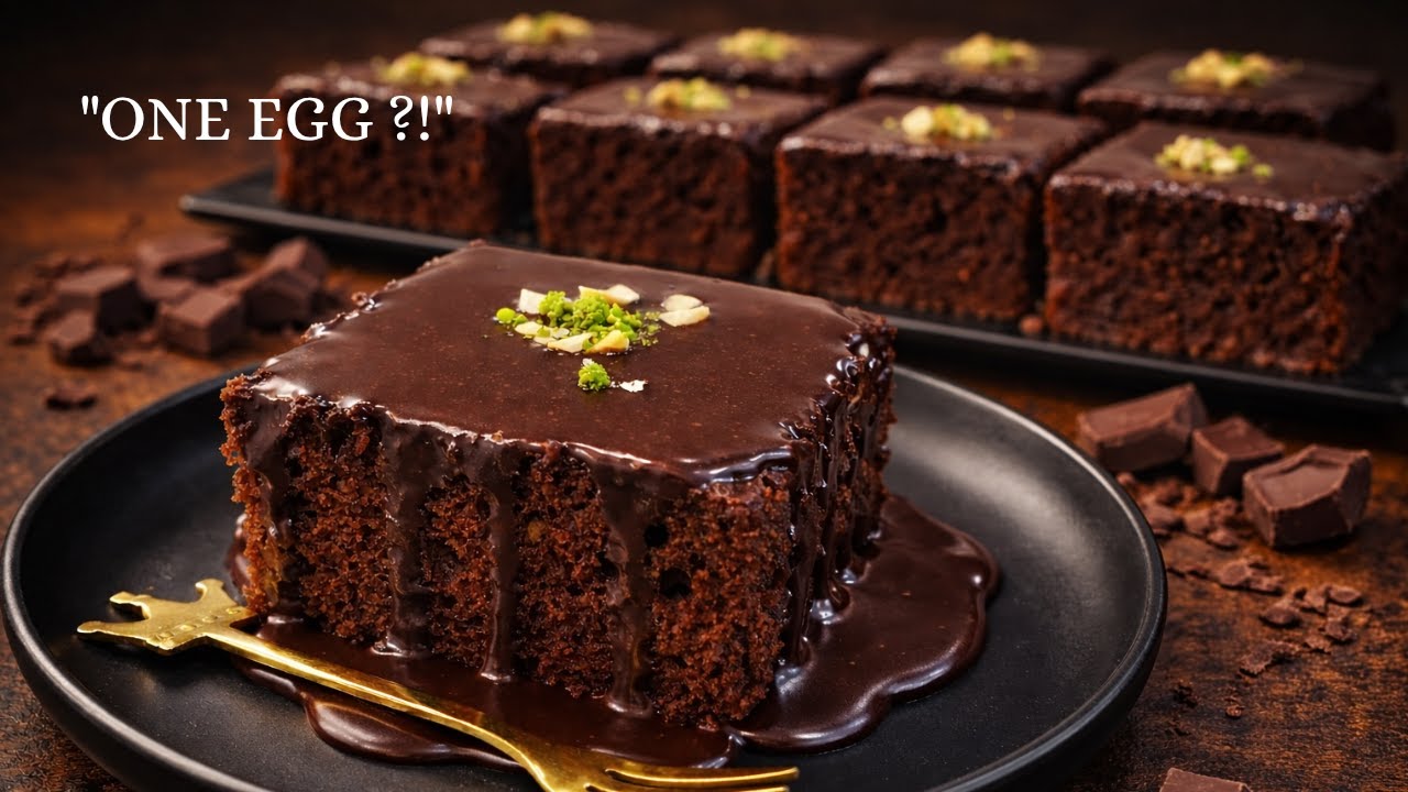 The Moistest Chocolate Cake Ever – With Just One Egg