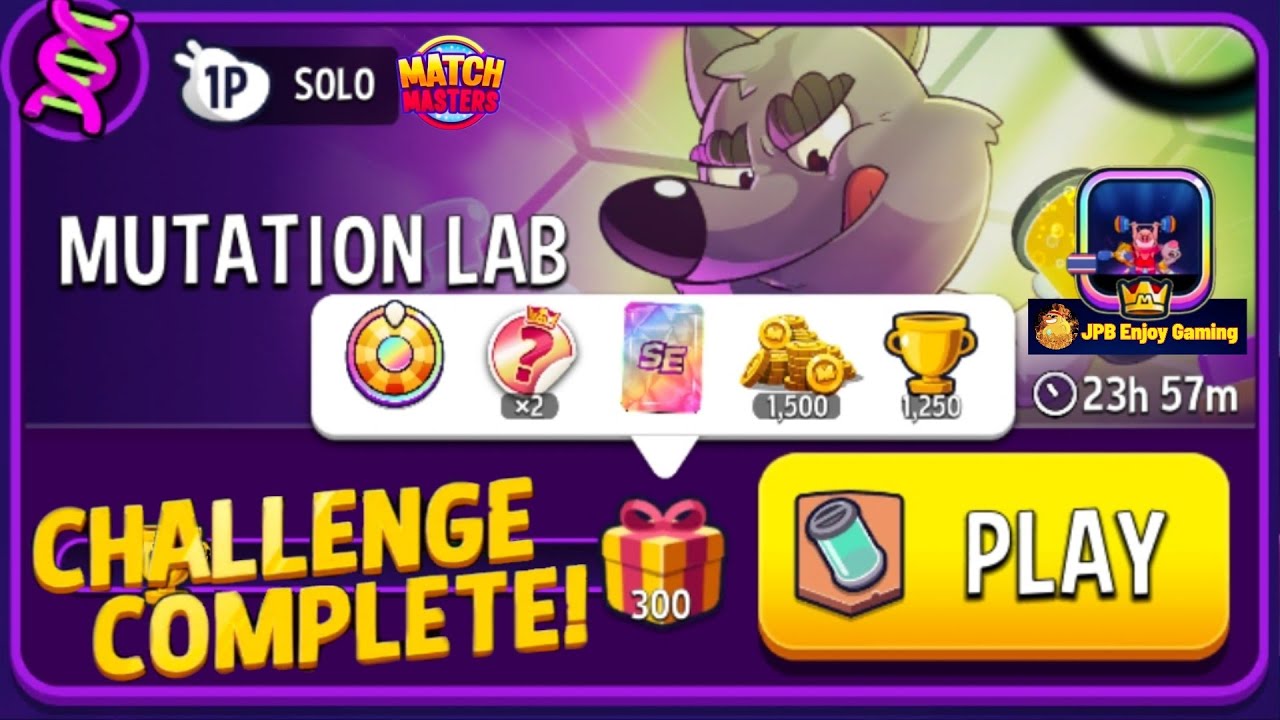 Mutation Lab Solo Challenge 300 DNA/ 4500 Score Match Masters