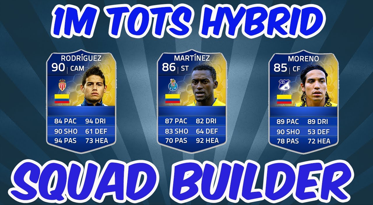 FIFA 14 (FUT 14) 1 Million Coin TOTS Hybrid Squad Builder TOTS Moreno TOTS Martinez TOTS Rodriguez