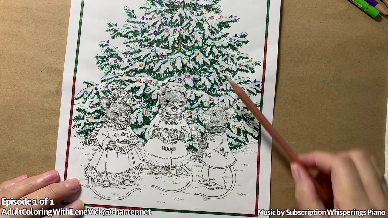 10/21/20 Teaching Adult Coloring With ILene Vick; Christmas Magic, Ruth Sanderson