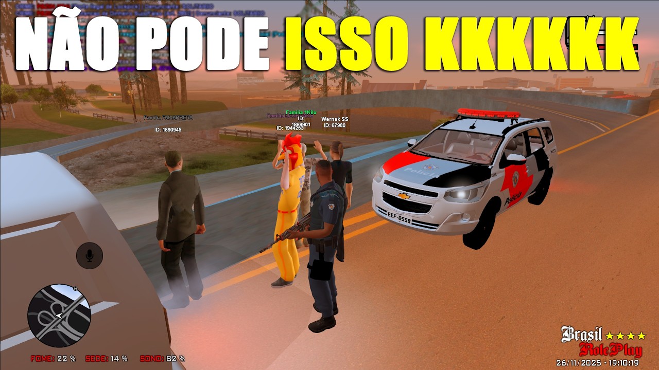 FINGI SER PM E ABORDEI GERAL NO BRASIL ROLEPLAY - GTA SAMP RP