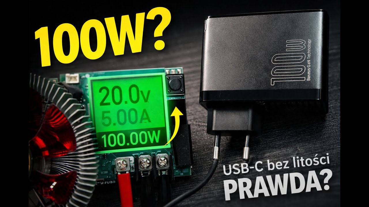 100W USB-C &ndash; PRAWDA czy MARKETING? | Baseus vs Action | Test bez litości
