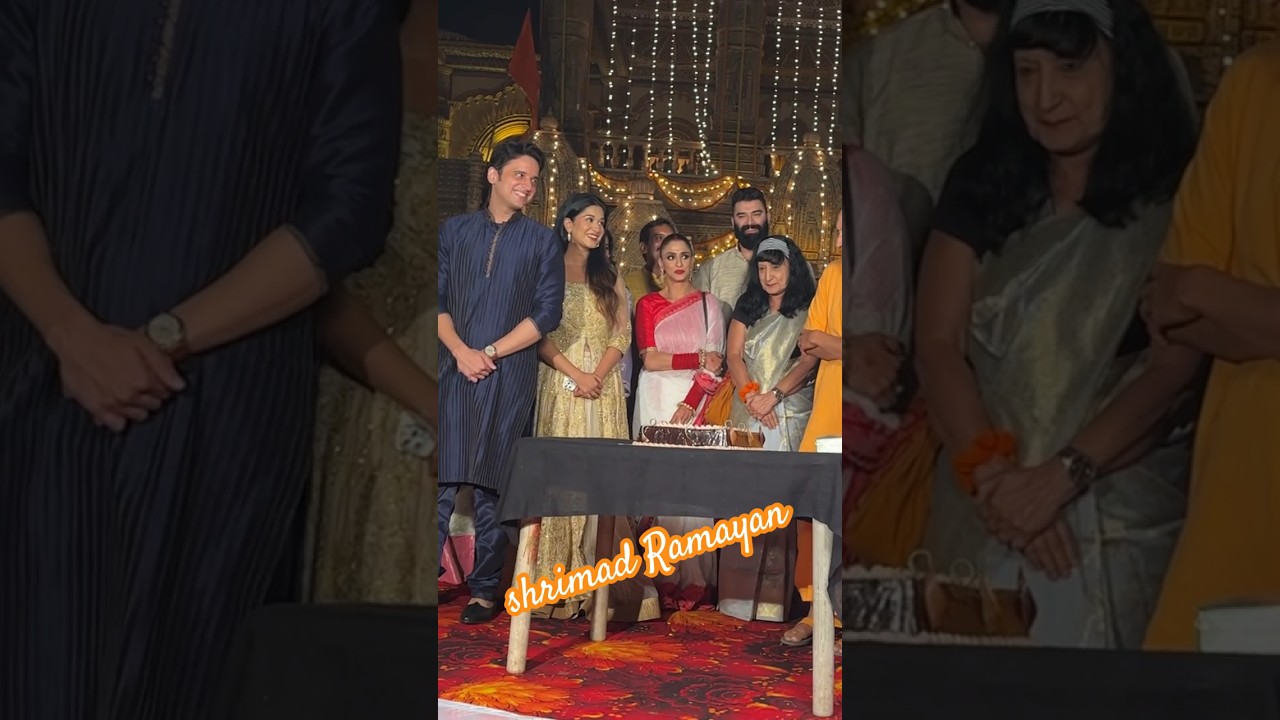 shrimad Ramayan launch me cake cutting part 1#ramayan #shreemadbhagwat #ram #sitaram