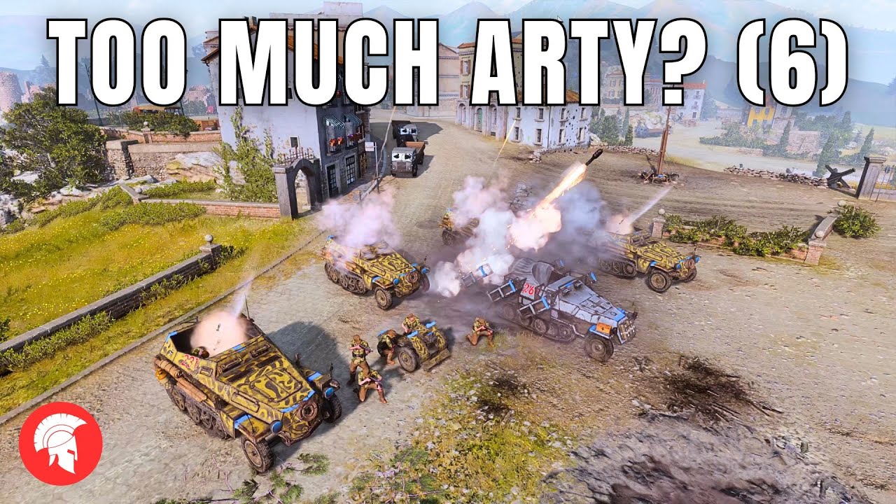 TOO MUCH ARTY? (6) - Company of Heroes 3 - Afrikakorps Gameplay - 4vs4 Multiplayer - No Commentary