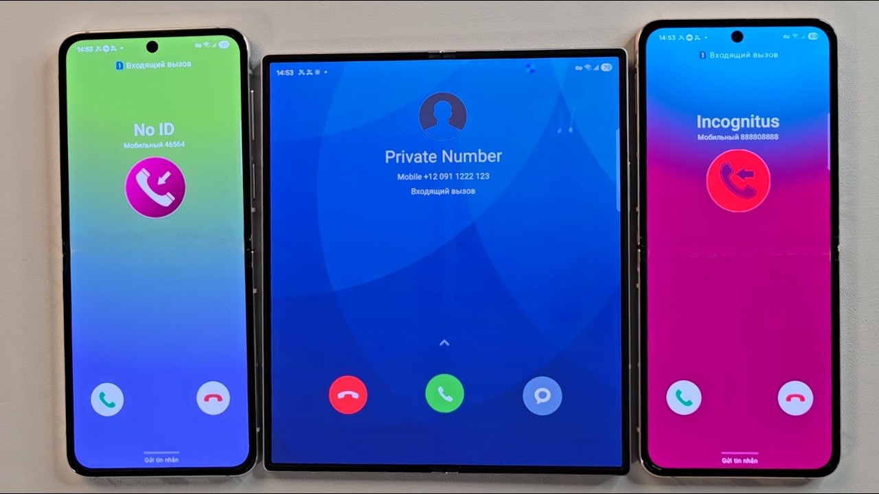 WhatsApp Incoming call& Double WhatsApp Fake call at the Same Time Samsung Galaxy ZFold 4 vs 2 Flip