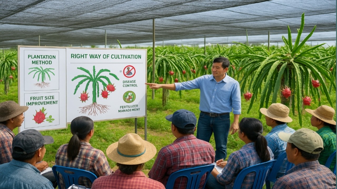 Right way of Dragon Fruit Cultivation #dragon_fruit #dragonfruits