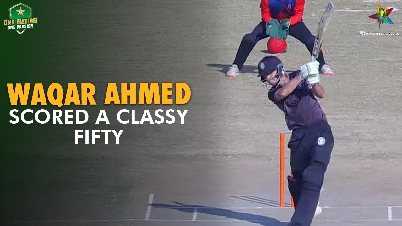 Waqar Ahmed Scored a Classy Fifty | PCB | MA2L
