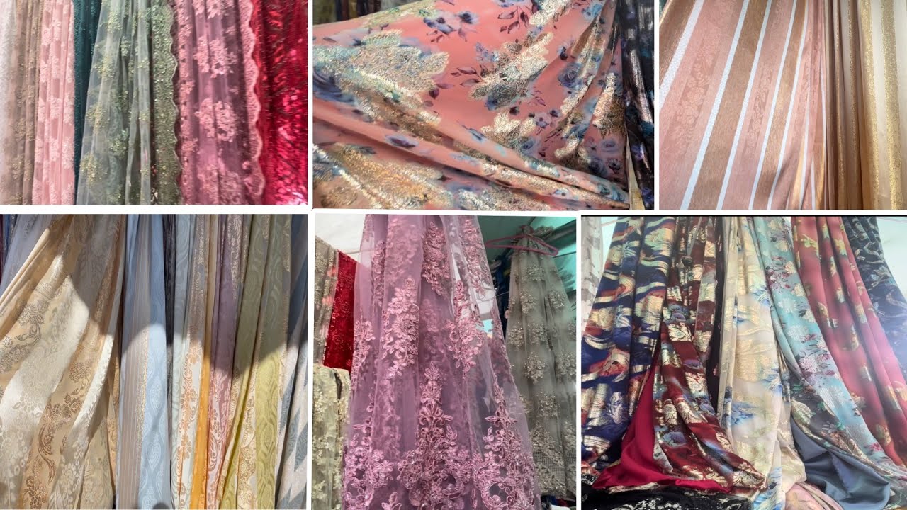 Spécial tissus pour JELLABA,TEKCHITA et KAFTAN MAROCAIN, marché de Garges les Gonesse 09/06/22