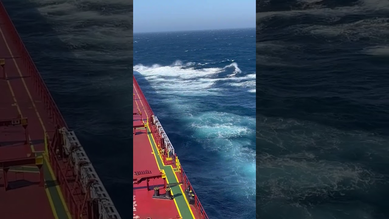 Merchant navy || Rough weather in south atlantic ocean || समुन्दर का खौफनाक नज़ारा 