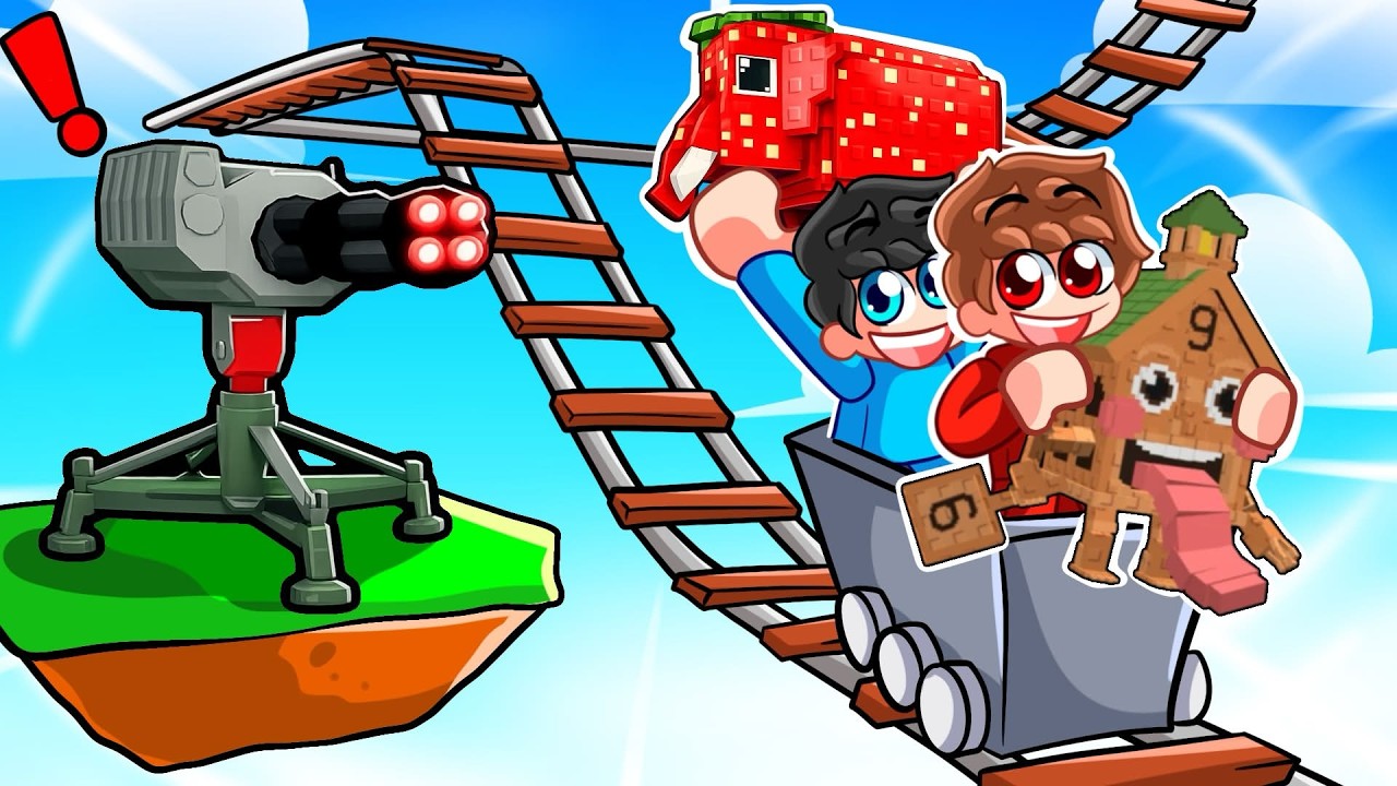 Sobrevive a la MONTAÑA RUSA para salvar BRAINROTS en Roblox!