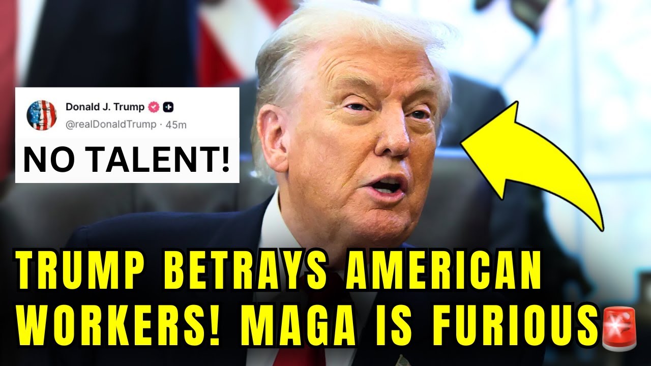 MAGA Meltdown As Trump Just BETRAYED American Workers On LIVE TV🚨
