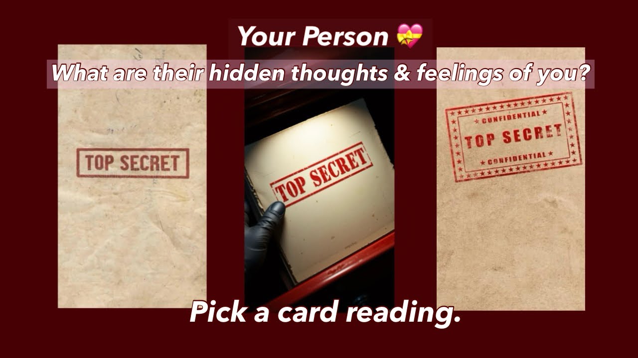 What are this person’s hidden thought & feelings of you? Pick a card tarot reading.