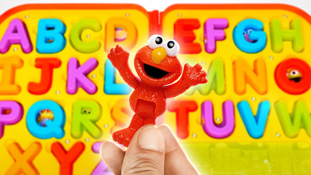 Help Elmo & Friends Find Missing ABC Letters | Learn Alphabet | Preschool Toddler Toy Learning Video
