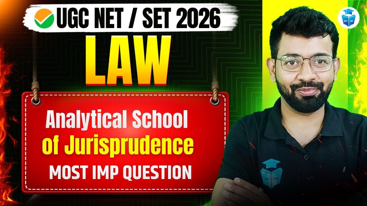 UGC NET/SET LAW: Analytical School of Jurisprudence | Important Questions | UGCNET June 2026 JRFAdda
