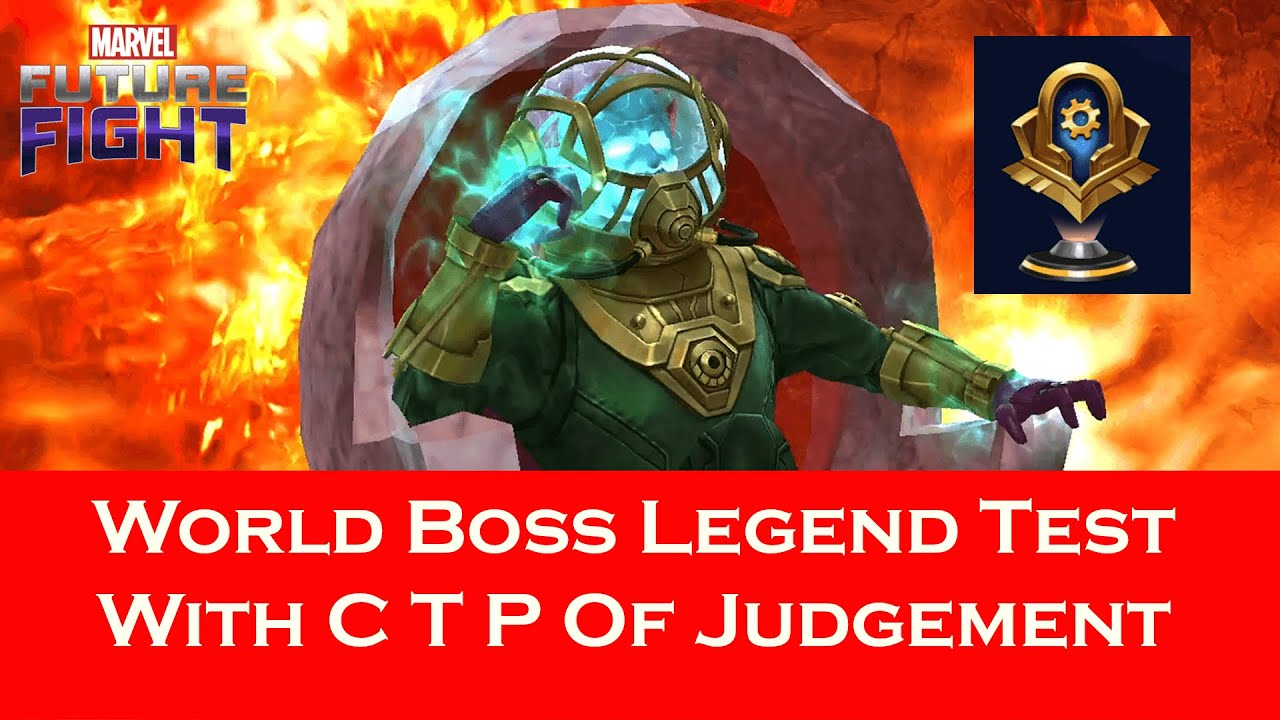 Mysterio New Uniform Test With C T P Of Judgement In World Boss Legend - Marvel Future Fight