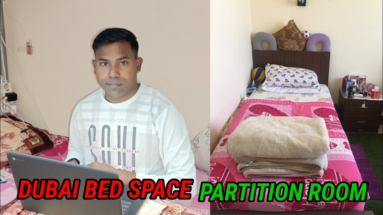 DUBAI PARTITION AND BED SPACE HOUSE 🏠 TOUR how we live in dubai!
