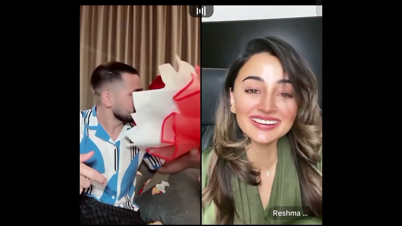 Waliullah very funny tik tok live with Reshma