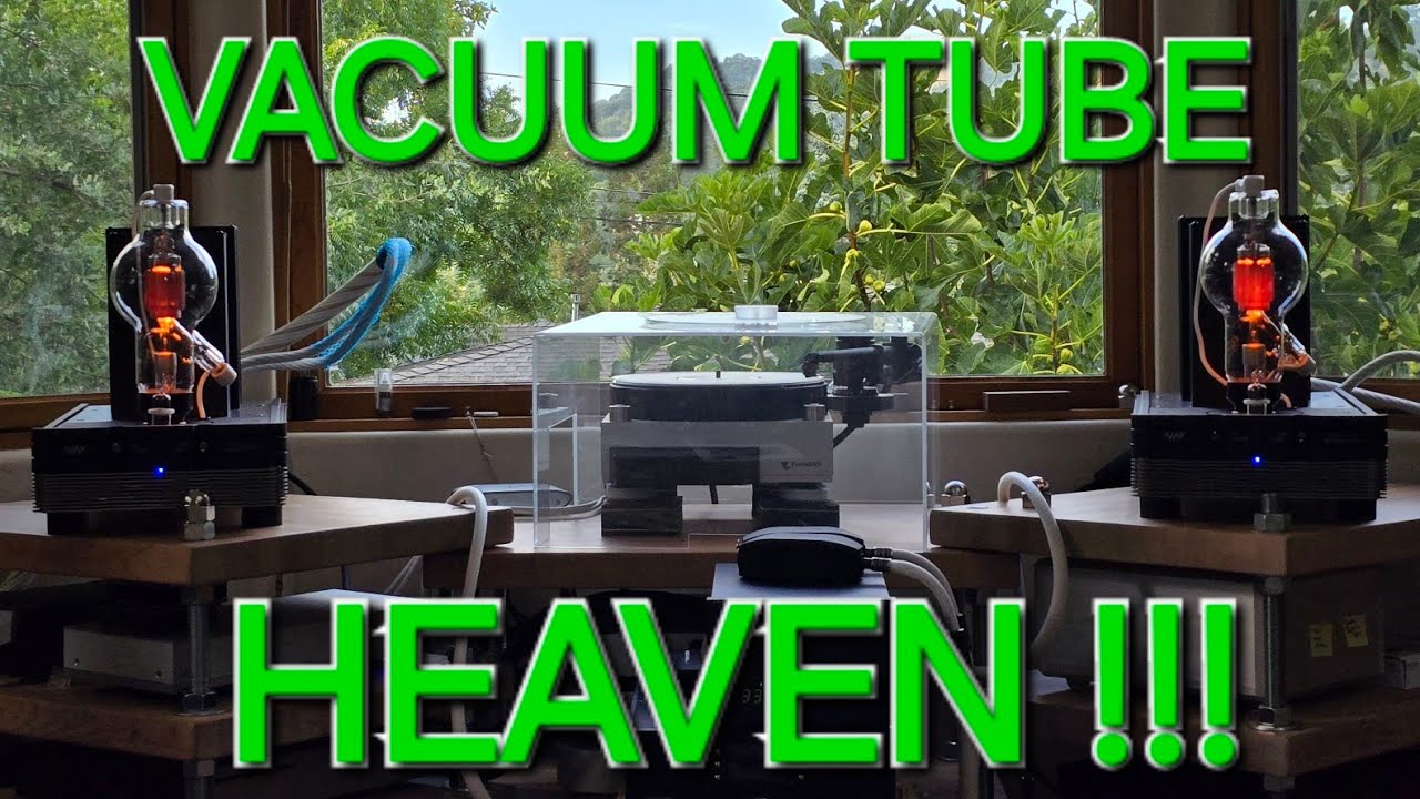 Steve's Audiophile system, with the NEW NAT AUDIO Tube AMPS.. #audiophile