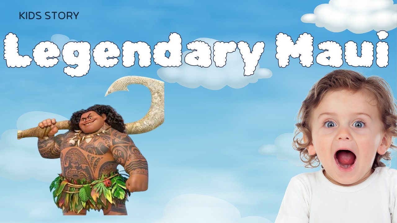 The Legendary Tales of Maui: Fishing Island and Catching the Sun. Story telling for little kids