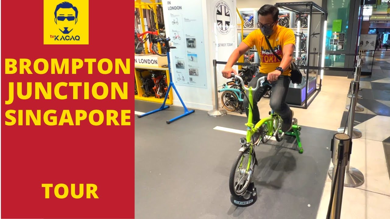 BROMPTON JUNCTION SINGAPORE TOUR | Folding Bike Sepeda Lipat Trifold Cycling Malaysia Vlog