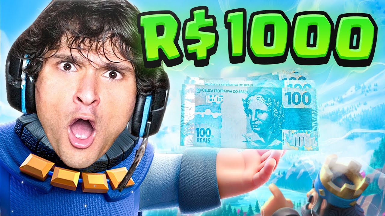 Me vença no Clash Royale, Ganhe R$1000