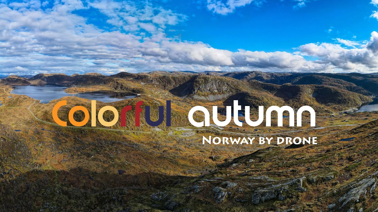 Norway by drone: Colorful autumn